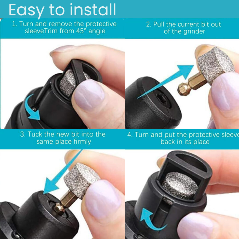 Nailcare-Trimmer + 1 Grinder Head